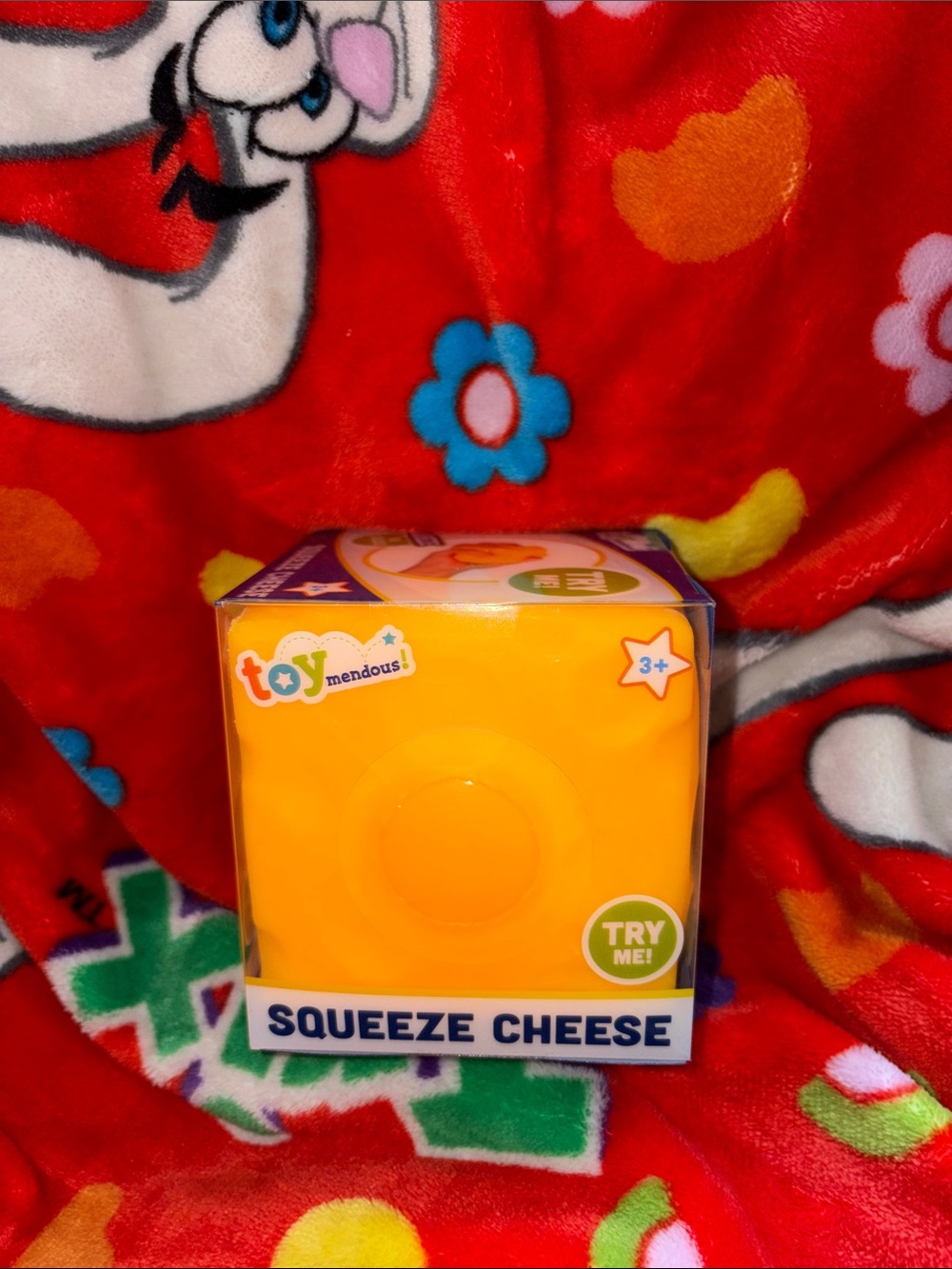 Squeeeeze Cheese Squishy toymendous Toy fidget learning NEW QUICK SHIP